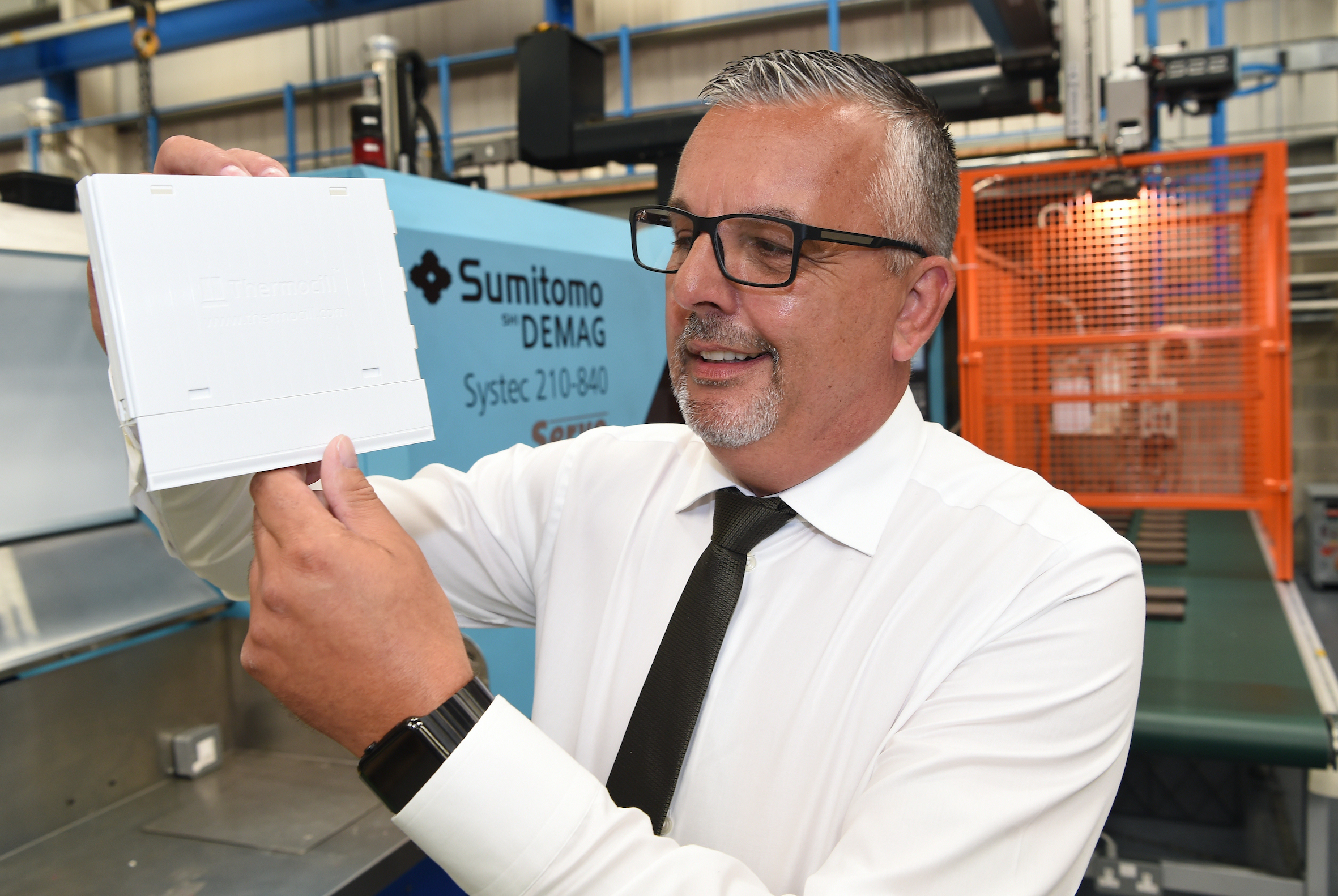 Image shows Keith Rimmer, Inventor at Thermocill.
