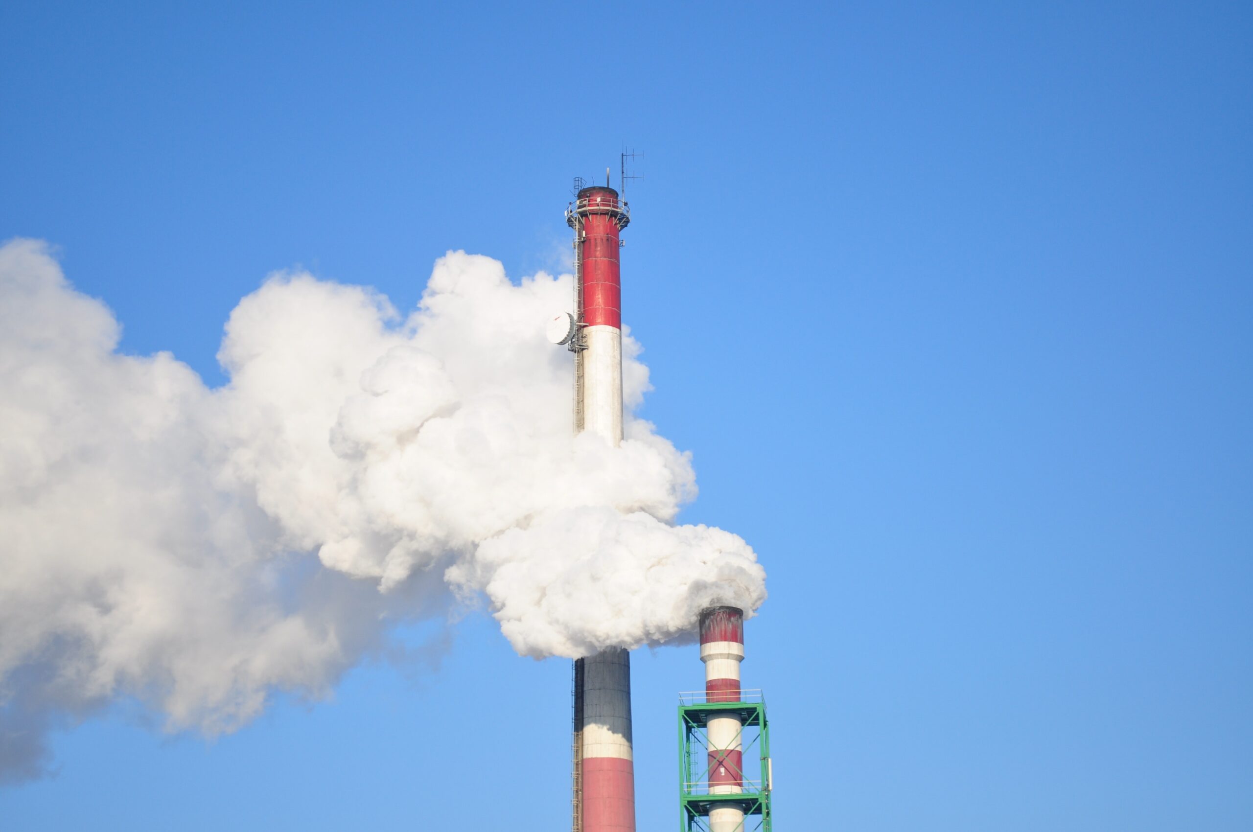 Shows carbon dioxide.