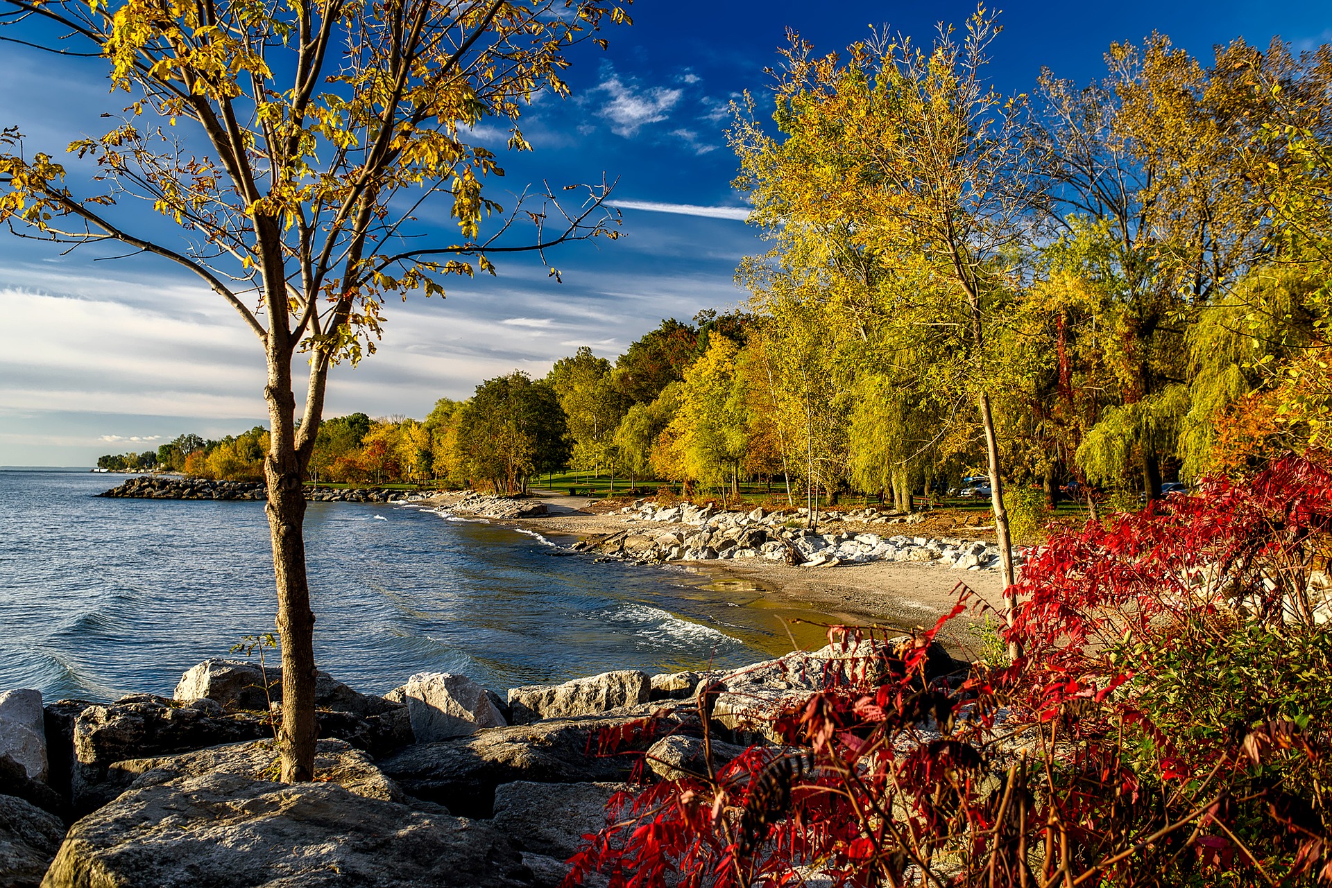 An image of Lake Ontario which is the basis of the digital archive