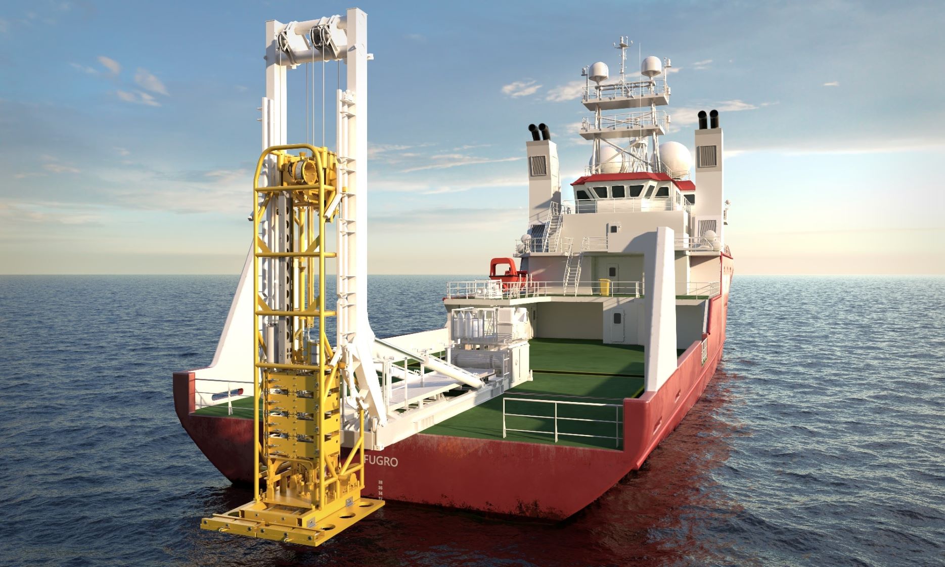 header image - fugro ship on sea to energy islands