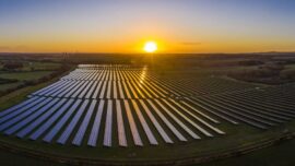 header image - SSE solar project with sunrise