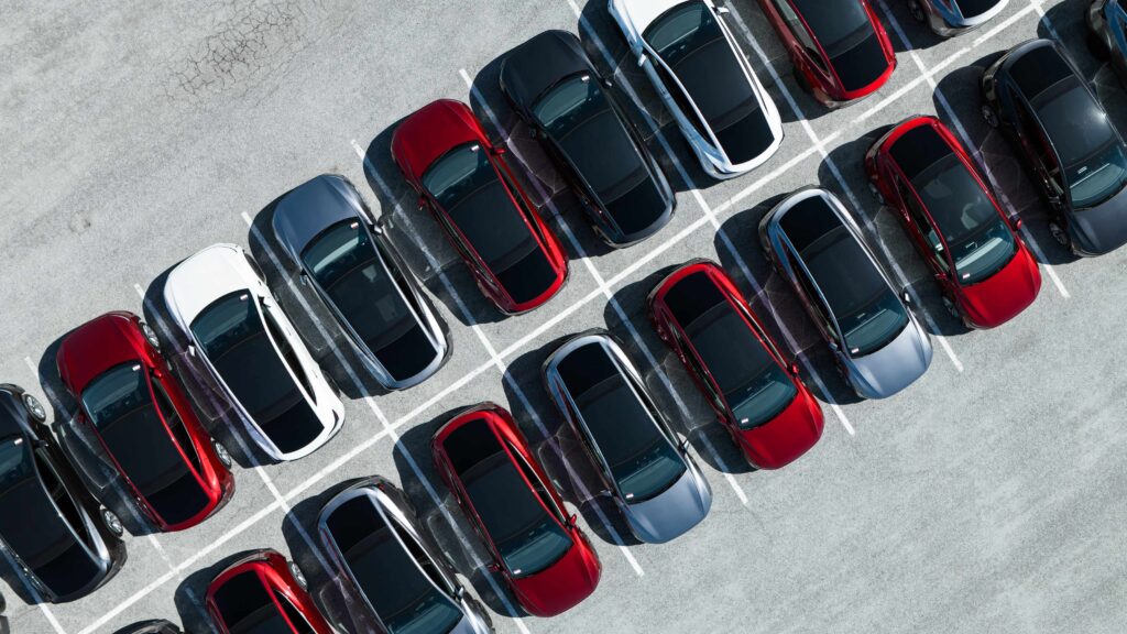 top down view of tesla bonnets tesla model y 