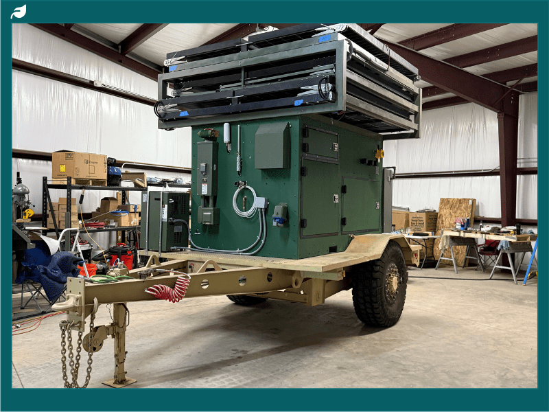 NovaSpark Atmospheric Hydrogen Generation trailer