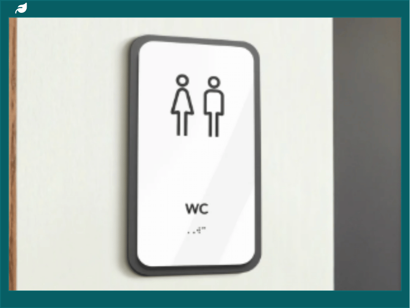 Wayfinding Signage Restroom Example Inclusive Restroom Signage and Sustainable Building Design: Where ...