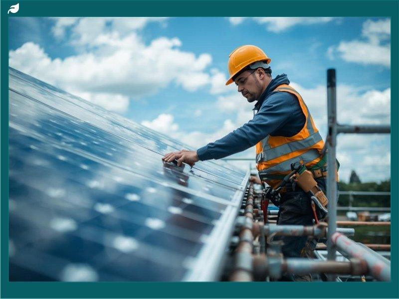 Solar panel installation