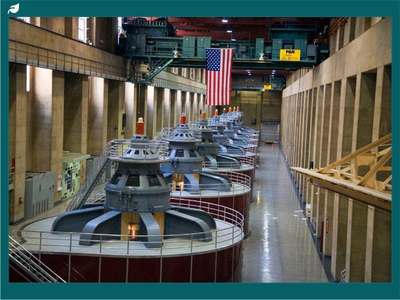 Hoover dam turbine hall