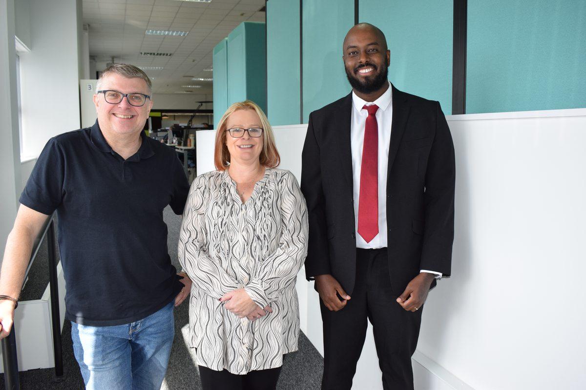 Water Plus Advanced Services team members and a Key Account Manager in the company main office