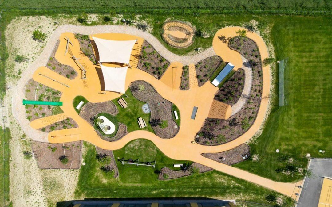 Corkeen Cork-Based Playground Surfacing Installed at Public Playground in Féchy, Switzerland